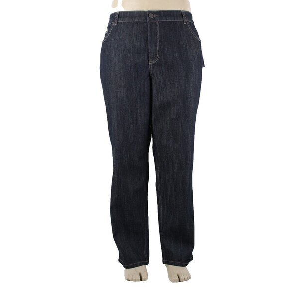 JMS Short Sz 24WS x 28 Dark Blue Denim Pockets Straight Cotton Poly Jeans - Picture 1 of 16